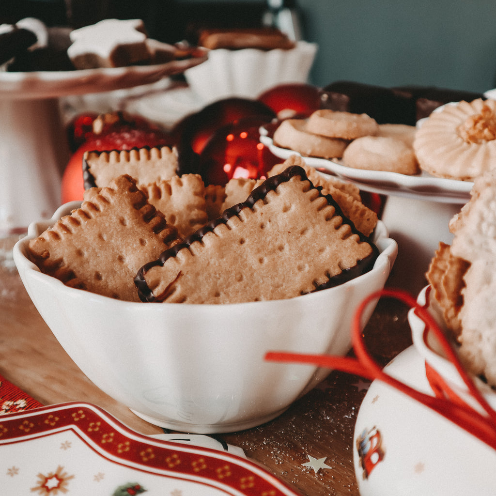 Butterkekse mit Schokolade